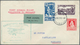 12303 Neuseeland: 1931, 1 D And 2 D "Health" On Two Uprated FIRST FLIGHT LETTERS From Wellingon To Wanganu - Nuovi