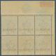 12311 Nevis - Stempelmarken: 1882, QV 4d. Blue With Black Opt. 'REVENUE' Block Of Six From Upper Left Corn - St.Christopher-Nevis & Anguilla (...-1980)