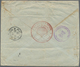 12313 Nicaragua: 1911, Letter Bearing 7 Pieces Of Overprint Stamps "Vale 10 Cts CORREO DE 1911" With Boxed - Nicaragua