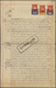 12340 Ostafrikanische Gemeinschaft: 1929 Indenture Bearing 1922 KGV. £3 Purple & Yellow Along With £5 And - Britisch-Ostafrika