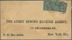 12350 Panama: 1888, 5 C. Blue/black (2) Tied "AGENCIA POSTAL NACIONAL PANAMA 16 ENE 1888" To Cover To New - Panama