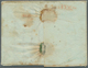 12362 Peru: 1847, Complete Folded Letter Cover From LIMA, Dated Oct. 23th 1847, Sent To Genova In Italy. O - Peru