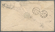 12366 Peru: 1875. Envelope Addressed To Scotland Bearing Great Britain SG 144, 3d Rose, Plate 17 (pair) An - Peru