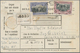 12367 Peru: 1918/1924, Two Package Cards From LIMA To The USA, The First (small Card) With 50c And 2 So Fr - Pérou