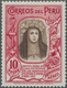 12369 Peru: 1936 AIR 10s. Brown & Carmine, Mint Never Hinged, Fresh And Very Fine. Scarce, And Difficult T - Pérou