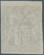 12395 St. Pierre Und Miquelon: 1885, 25 C. Auf 1 Fr. Olive On Yellow Paper, Overrprint Type IV, Good To Wi - Autres & Non Classés