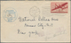 12409A Samoa: 1945, USA, 15 C Brown Carmine Airmail Stamp, Single Franking On Airmail Cover With Machine Ca - Samoa