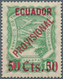 12413 SCADTA - Ausgaben Für Ecuador: 1929. Airmail Stamp 50c On 10c Green With "CTS" Between Surcharged Nu - Equateur