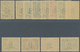 12421 SCADTA - Länder-Aufdrucke: 1923, BELGIUM: Colombia Airmail Issue With Black Opt. 'B' Complete Set Of - Flugzeuge