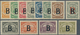 12422 SCADTA - Länder-Aufdrucke: 1923, BELGIUM: Colombia Airmail Issue With Black Opt. 'B' Complete Set Of - Avions