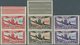 12435 Senegal: 1942, Airmails, 100fr., Three Imperforate Vertical Colour Proof Pairs (one In Issued Colour - Sénégal (1960-...)
