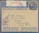 Delcampe - 12495 Südafrika - Ganzsachen: 1942/1945, Five AIR MAIL Lettercards 3d Blue All Commercially Used Incl. One - Autres & Non Classés