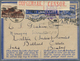 Delcampe - 12495 Südafrika - Ganzsachen: 1942/1945, Five AIR MAIL Lettercards 3d Blue All Commercially Used Incl. One - Autres & Non Classés