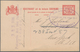 12503 Surinam: 1911, 5 C Red Postal Stationery Card With Violet Oval Handstamp "ROYAL DUTCH WEST INDIA MAI - Surinam ... - 1975