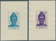 12531 Togo: 1942/1944, Definitives "Views Of Togo", Design "Togolese", Group Of Eight Single Die Proofs Wi - Togo (1960-...)