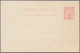 12559 Tunesien: 1895, Stationery Card 10 C. Red, Printed Completely On Both Sides. Very Fine Unsued. ÷ 189 - Tunesien (1956-...)