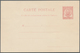 12559 Tunesien: 1895, Stationery Card 10 C. Red, Printed Completely On Both Sides. Very Fine Unsued. ÷ 189 - Tunesien (1956-...)