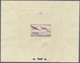 12587 Tunesien: 1945, NOT ISSUED AIRMAIL STAMP, 1.50fr. + 3.50fr. Violet, France 1942 Airmail With Overpri - Tunisie (1956-...)