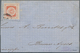 12601 Uruguay: 1859, Suns Thin Figures 240 C. Vermillion, Good To Large Margins All Around, Tied By Montiv - Uruguay