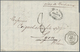 12604 Uruguay: 1865 (French Maritime Mail). Stamp-less Envelope Written From Montevideo Dated "13th Aout 6 - Uruguay