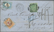 12606A Uruguay: 1876, 10c. Green, Single Franking On Insufficiently Paid Lettersheet, Oblit. By Oval Barred - Uruguay