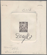 12608 Uruguay: 1883, Black And White Proof For The 25 Centesimos Stamp Issued 1884. - Uruguay
