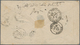 12613 Uruguay - Ganzsachen: 1886, 5 C. Stationery Envelope Uprated With Another 5 C. Stationery Cut Out Se - Uruguay