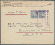 12624 Venezuela: 1949, 3 B Grey Urbaneja, Horizontal Pair As Multiple Franking On Airmail Cover From CARAC - Venezuela