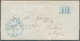 12633 Vereinigte Staaten Von Amerika - Stampless Covers: PALMYRA 1846, Two Complete Stampless Entire Cover - …-1845 Préphilatélie