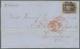 12644 Vereinigte Staaten Von Amerika: 1862, 24c. Brown Lilac, Single Franking On (folded) Lettersheet From - Autres & Non Classés