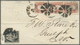 12647 Vereinigte Staaten Von Amerika: 1865, 2c. Black And Three Copies 3c. Rose On Cover From NEW YORK To - Sonstige & Ohne Zuordnung
