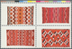 12678 Vereinigte Staaten Von Amerika: 1986, Navajo Art, Se-tenant Left Marginal Block Of Four Showing Vari - Autres & Non Classés