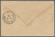 12708 Zanzibar: 1898. Registered Postal Stationery Envelope '½ Anna Green Upgraded With Yvert 7, 4a On 40c - Zanzibar (...-1963)