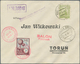 12809 Ballonpost: 1928, 30.IX., Poland, Balloon "Poznan", Two Covers With Perforated And Imperforate Vigne - Montgolfières