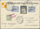 12814 Ballonpost: 1936, 17.5., Poland, Balloon "?ód?", Cover With Balloon Vignette, Slight Marks. Only 175 - Montgolfières