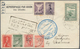 12874 Flugpost Europa: 1934, First Flight Athens-Drama With Blue Cachet On Front And Green Aviation Label - Autres - Europe