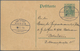 12922 Zeppelinpost Deutschland: 1914, LZ 13 "Hansa", 5 Pfg. Ganzsachenkarte Mit Zwei Abschlägen Des Bordpo - Luft- Und Zeppelinpost