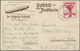 12978 Zeppelinpost Deutschland: 1919: LZ 120/Bodensee: Luftschiff-Postkarte Mit Passagier-Grüßen " ... Wir - Luft- Und Zeppelinpost