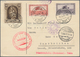 12986 Zeppelinpost Deutschland: 1929: SAAR/Weltrundfahrt: Etappenkarte Fhfn-Tokio Mit Spitzenfrankatur Mi - Luft- Und Zeppelinpost