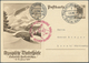 13072 Zeppelinpost Deutschland: 1936, Olympiafahrt, 2 Verschieden Bild-Ganzsachenkarten Ab Frankfurt 1.8. - Luft- Und Zeppelinpost