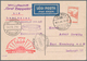 13128 Zeppelinpost Europa: Ungarn: 1931, Polarfahrt, Auflieferung Friedrichshafen Bis Leningrad, Karte Mit - Autres - Europe