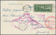 13238 Zeppelinpost Übersee: USA: 1930, Südamerikafahrt, Amerik. Post Der Rückfahrt, Karte Mit 65 C. Sonder - Zeppelins