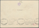 13245 Zeppelinpost Übersee: 1933: FRANKREICH/1. SAF 1933: Reizvoll Frankierte Vertragsstaatenkarte über Fh - Zeppeline