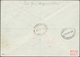 13252 Zeppelinpost Übersee: 1933: Britische Post Marokko / 6. SAF 1933: Sagenhafter Reco-Anschlußflug Berl - Zeppeline