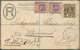 13292 Schiffspost Alle Welt: 1903, Registered Postal Stationery Envelope Uprated With 10 C And Vertical Pa - Sonstige & Ohne Zuordnung