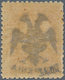 13315 Albanien: Albania, 1913, 5 Para Ocher Of Turkey With Black Handstamp Overprint "DOUBLE EAGLE & SHQIP - Albanien