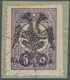 13325 Albanien: 1913, Double Headed Eagle Overprints, 5 Pi. Lilac, On Piece Neatly Cancelled, Signed. A Sc - Albanien