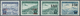 13336 Albanien: 1952/1953, Flugpostmarken Mit Roten Und Mit Schwarzem Aufdruck Als Zwei Postfrische Sätze. - Albanie