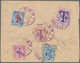 13343 Albanien - Portomarken: 1914: Unfranked Letter From "VLDNE 3.3.1914" To FIER With Complete Set Tax S - Albanie