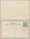 13354 Albanien - Ganzsachen: 1914, 5 / 5 Q. Green Postal Stationery Reply Card With Attached Reply Part, O - Albanien